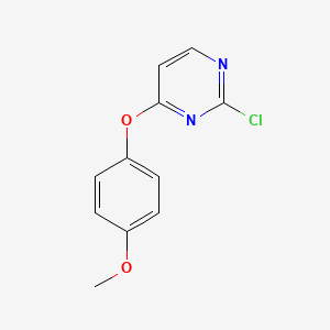 molecular formula C11H9ClN2O2 B1391604 2-Chloro-4-(4-methoxyphenoxy)pyrimidine CAS No. 1208083-06-0