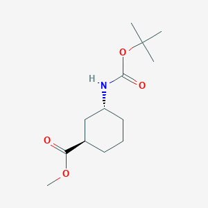 molecular formula C13H23NO4 B13916062 Methyl (1R,3R)-3-(tert-butoxycarbonylamino)cyclohexanecarboxylate 