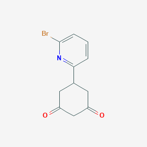 molecular formula C11H10BrNO2 B1391608 5-(6-Bromopyridin-2-yl)cyclohexane-1,3-dione CAS No. 1215549-29-3