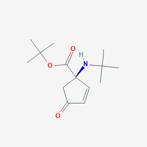 tert-Butyl (1R)-1-(tert-Butylamino)-4-oxocyclopent-2-ene-1-carboxylate