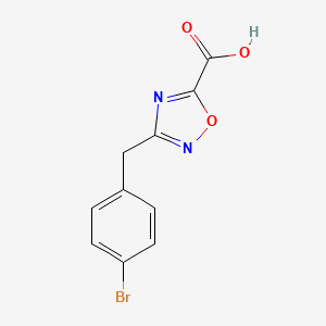 molecular formula C10H7BrN2O3 B1391618 3-(4-Bromobenzyl)-1,2,4-oxadiazole-5-carboxylic acid CAS No. 1215585-30-0