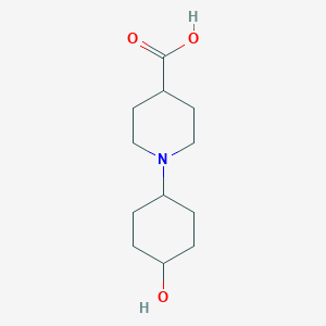 molecular formula C12H21NO3 B1391620 1-(4-Hydroxycyclohexyl)piperidine-4-carboxylic acid CAS No. 1216381-40-6