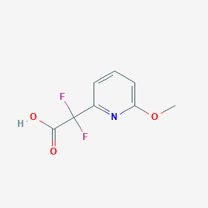 molecular formula C8H7F2NO3 B1391628 Difluoro(6-methoxypyridin-2-yl)acetic acid CAS No. 1216738-74-7