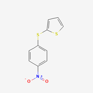 molecular formula C10H7NO2S2 B1391632 2-[(4-Nitrophenyl)thio]thiophene CAS No. 857361-59-2