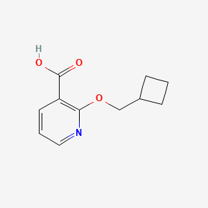 molecular formula C11H13NO3 B1391637 2-(Cyclobutylmethoxy)nicotinic acid CAS No. 1235439-37-8