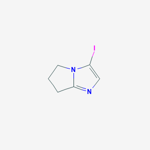 molecular formula C6H7IN2 B1391645 3-Iodo-6,7-dihydro-5H-pyrrolo[1,2-a]imidazole CAS No. 1217018-91-1