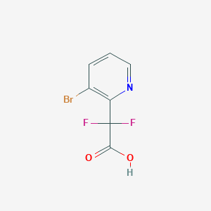 molecular formula C7H4BrF2NO2 B1391646 Difluoro(3-bromopyridin-2-yl)acetic acid CAS No. 1216383-52-6