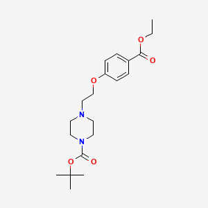 Ethyl 4-{2-[4-(tert-Butoxycarbonyl)piperazin-1-yl]ethoxy}benzoate