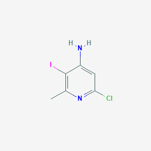 molecular formula C6H6ClIN2 B13916526 6-Chloro-3-iodo-2-methylpyridin-4-amine 