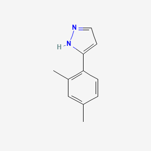 molecular formula C11H12N2 B1391655 3-(2,4-Dimethylphenyl)-1H-pyrazole CAS No. 154258-67-0