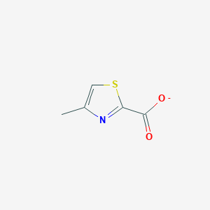 molecular formula C5H4NO2S- B13916554 Sodium 4-methyl-1,3-thiazole-2-carboxylate 