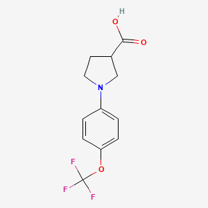 1-[4-(Trifluoromethoxy)phenyl]pyrrolidine-3-carboxylic acid