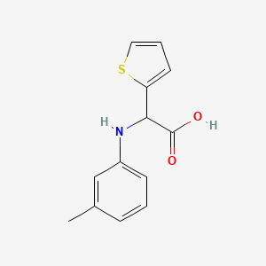 molecular formula C13H13NO2S B13916662 Thiophen-2-yl-m-tolylamino-acetic acid 