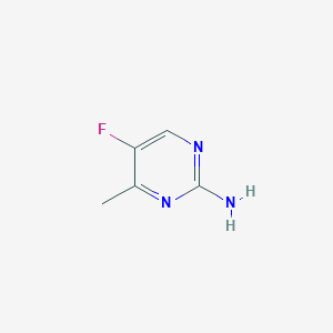 molecular formula C5H6FN3 B13916666 5-Fluoro-4-methylpyrimidin-2-amine 