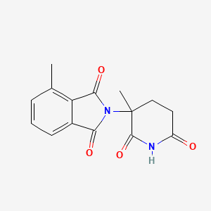 molecular formula C15H14N2O4 B13916699 4-Methyl-2-(2,6-dioxo-3-methyl-(3-piperidyl))isoindoline-1,3-dione CAS No. 244057-37-2