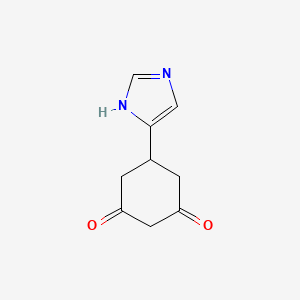 molecular formula C9H10N2O2 B1391674 5-(1H-Imidazol-4-yl)cyclohexane-1,3-dione CAS No. 1216711-12-4