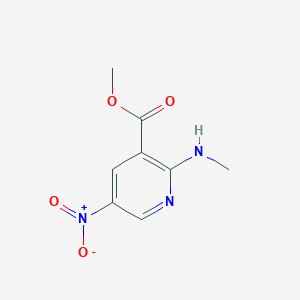 molecular formula C8H9N3O4 B1391676 Methyl 2-(methylamino)-5-nitronicotinate CAS No. 1228182-64-6