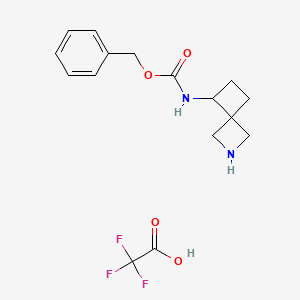 molecular formula C16H19F3N2O4 B13916813 benzyl N-(2-azaspiro[3.3]heptan-7-yl)carbamate;2,2,2-trifluoroacetic acid 