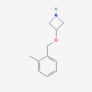 molecular formula C11H15NO B1391683 3-[(2-Methylbenzyl)oxy]azetidine CAS No. 1121612-93-8