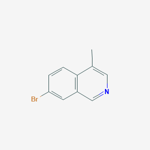 molecular formula C10H8BrN B1391686 7-Bromo-4-methylisoquinoline CAS No. 958880-29-0