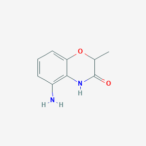 molecular formula C9H10N2O2 B1391687 5-Amino-2-methyl-2H-1,4-benzoxazin-3(4H)-one CAS No. 1176714-94-5