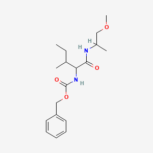 Carbamic acid, N-[1-[[(2-methoxy-1-methylethyl)amino]carbonyl]-2-methylbutyl]-, phenylmethyl ester
