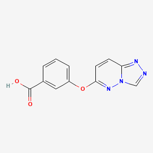 molecular formula C12H8N4O3 B1391692 3-([1,2,4]Triazolo[4,3-b]pyridazin-6-yloxy)benzoic acid CAS No. 1269527-51-6