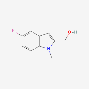 molecular formula C10H10FNO B1391693 (5-fluoro-1-methyl-1H-indol-2-yl)methanol CAS No. 906543-03-1