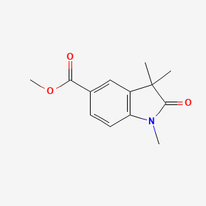 molecular formula C13H15NO3 B1391694 Methyl 1,3,3-trimethyl-2-oxindole-5-carboxylate CAS No. 896161-14-1