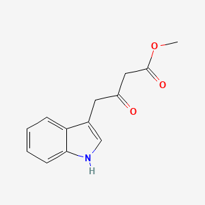 molecular formula C13H13NO3 B1391698 methyl 4-(1H-indol-3-yl)-3-oxobutanoate CAS No. 1229623-55-5