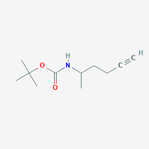 molecular formula C11H19NO2 B13916990 Tert-butyl hex-5-YN-2-ylcarbamate 