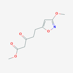 Methyl 5-(3-methoxyisoxazol-5-yl)-3-oxopentanoate