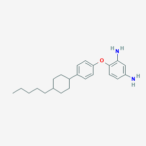 molecular formula C23H32N2O B13917003 trans-4-[4-(4-Pentylcyclohexyl)phenoxy]benzene-1,3-diamine 