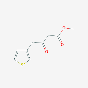 molecular formula C9H10O3S B1391701 Methyl 3-oxo-4-(thiophen-3-yl)butanoate CAS No. 1229625-47-1