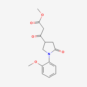 3-[1-(2-Methoxy-phenyl)-5-oxo-pyrrolidin-3-yl]-3-oxo-propionic acid methyl ester