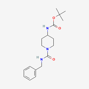 (1-Benzylcarbamoyl-piperidin-4-yl)-carbamic acid tert-butyl ester