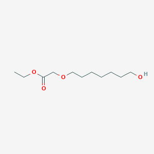 molecular formula C11H22O4 B13917070 Ethyl 2-((7-hydroxyheptyl)oxy)acetate 