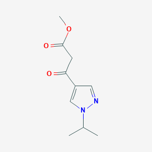 3-(1-Isopropyl-1H-pyrazol-4-yl)-3-oxo-propionic acid methyl ester