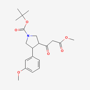 Tert-butyl 3-(3-methoxy-3-oxopropanoyl)-4-(3-methoxyphenyl)pyrrolidine-1-carboxylate