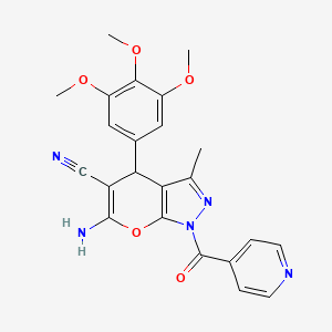 molecular formula C23H21N5O5 B13917184 Antistaphylococcal agent 2 