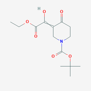 molecular formula C14H21NO6 B13917202 Tert-butyl 5-(2-ethoxy-2-oxoacetyl)-4-hydroxy-3,6-dihydropyridine-1(2H)-carboxylate 