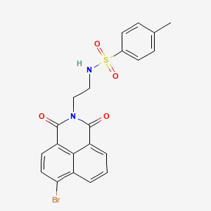 molecular formula C21H17BrN2O4S B13917261 N-(2-(6-Bromo-1,3-dioxo-1H-benzo[DE]isoquinolin-2(3H)-YL)ethyl)-4-methylbenzenesulfonamide 