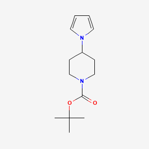 molecular formula C14H22N2O2 B1391728 tert-butyl 4-(1H-pyrrol-1-yl)piperidine-1-carboxylate CAS No. 1235439-01-6