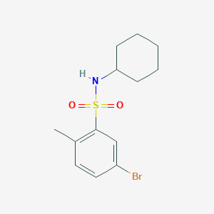 molecular formula C13H18BrNO2S B1391730 5-bromo-N-cyclohexyl-2-methylbenzenesulfonamide CAS No. 903596-35-0