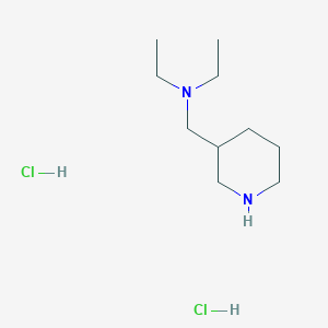 molecular formula C10H24Cl2N2 B1391737 Diethyl(piperidin-3-ylmethyl)amine dihydrochloride CAS No. 1220021-29-3