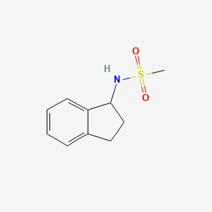 molecular formula C10H13NO2S B1391739 N-(2,3-dihydro-1H-inden-1-yl)methanesulfonamide CAS No. 294209-44-2