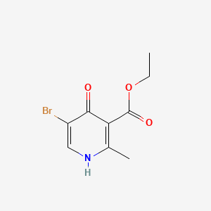 molecular formula C9H10BrNO3 B13917413 Ethyl 5-bromo-4-hydroxy-2-methylnicotinate 