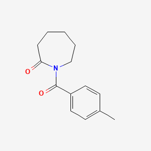 molecular formula C14H17NO2 B1391742 1-(4-Methylbenzoyl)azepan-2-one CAS No. 5515-08-2
