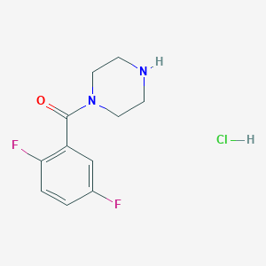 molecular formula C11H13ClF2N2O B1391746 1-(2,5-Difluorobenzoyl)piperazine hydrochloride CAS No. 1221724-79-3