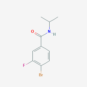 molecular formula C10H11BrFNO B1391754 4-bromo-3-fluoro-N-(propan-2-yl)benzamide CAS No. 1249540-08-6